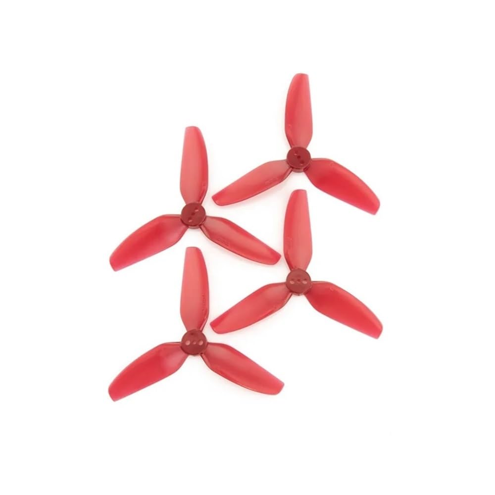 For T3X3X3 3030 3 Laufrad PC Propeller CW CCW Polycarbonat 3 Zoll for RC FPV Racing Freestyle Teile Zubehör(2pairs T3X3X3 Red) von MeVCWF