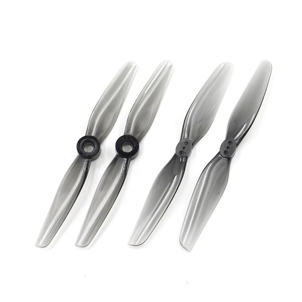 For T4x2.5 4X2.5 4025 2 Laufrad CW CCW Propeller PC Grau for RC 4 Zoll F4 Zahnstocher Micro Drone(2pair 4x2.5 5mm) von MeVCWF