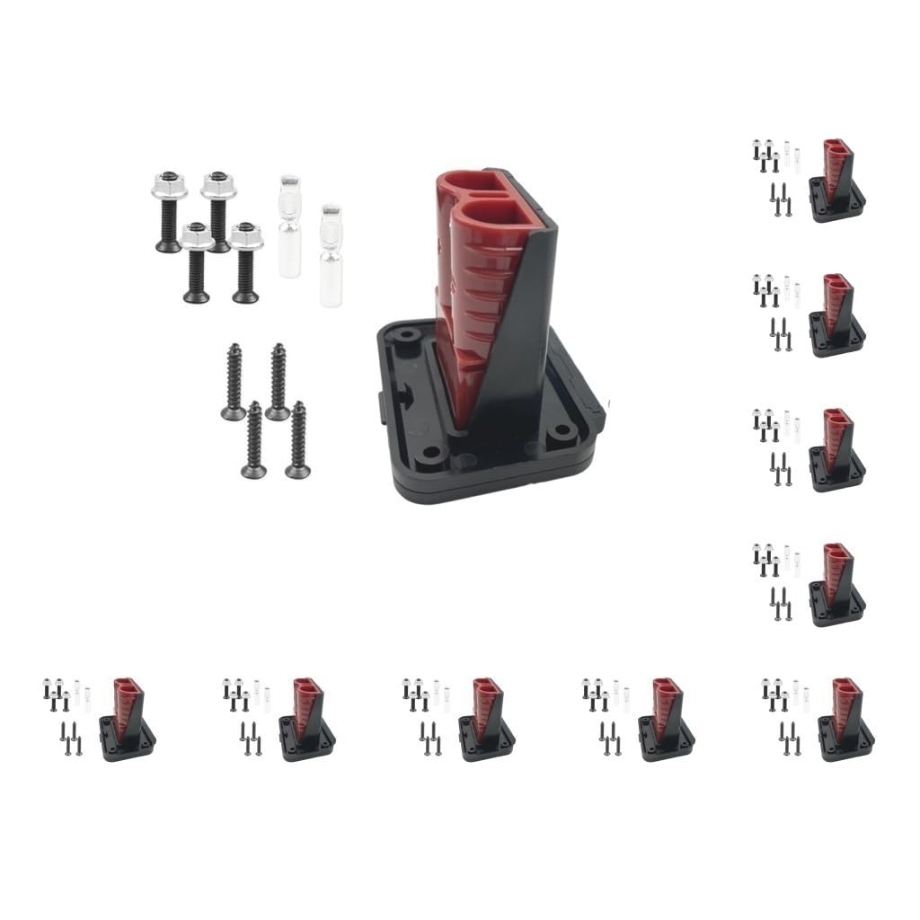 10 Satz Stecker-Montageplatte 120A für Anderson Steckverbinder Unterputz Einbauplatte für Anderson Teile Steckdosenblende Funktional Rot von Mealoodiousmusea