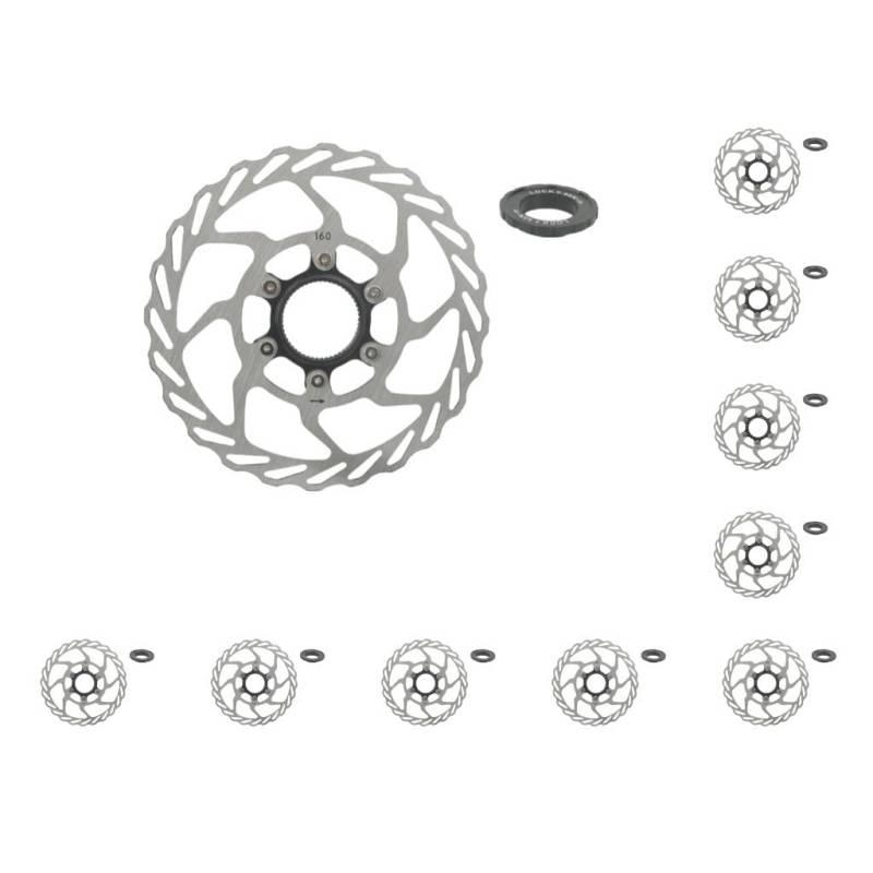 10 Set Edelstahl Mountainbikes Center Lock Scheibenbremse Rotor Korrosionsschutz Wärmeableitung Rotoren Zubehör 160 mm von Mealoodiousmusea