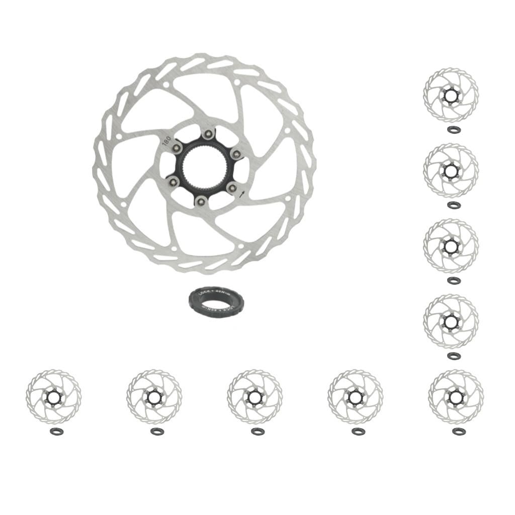 10 Set Edelstahl Mountainbikes Center Lock Scheibenbremsen Rotor Ersatz Korrosionsschutz Wärmeableitung Rotoren 180 mm von Mealoodiousmusea