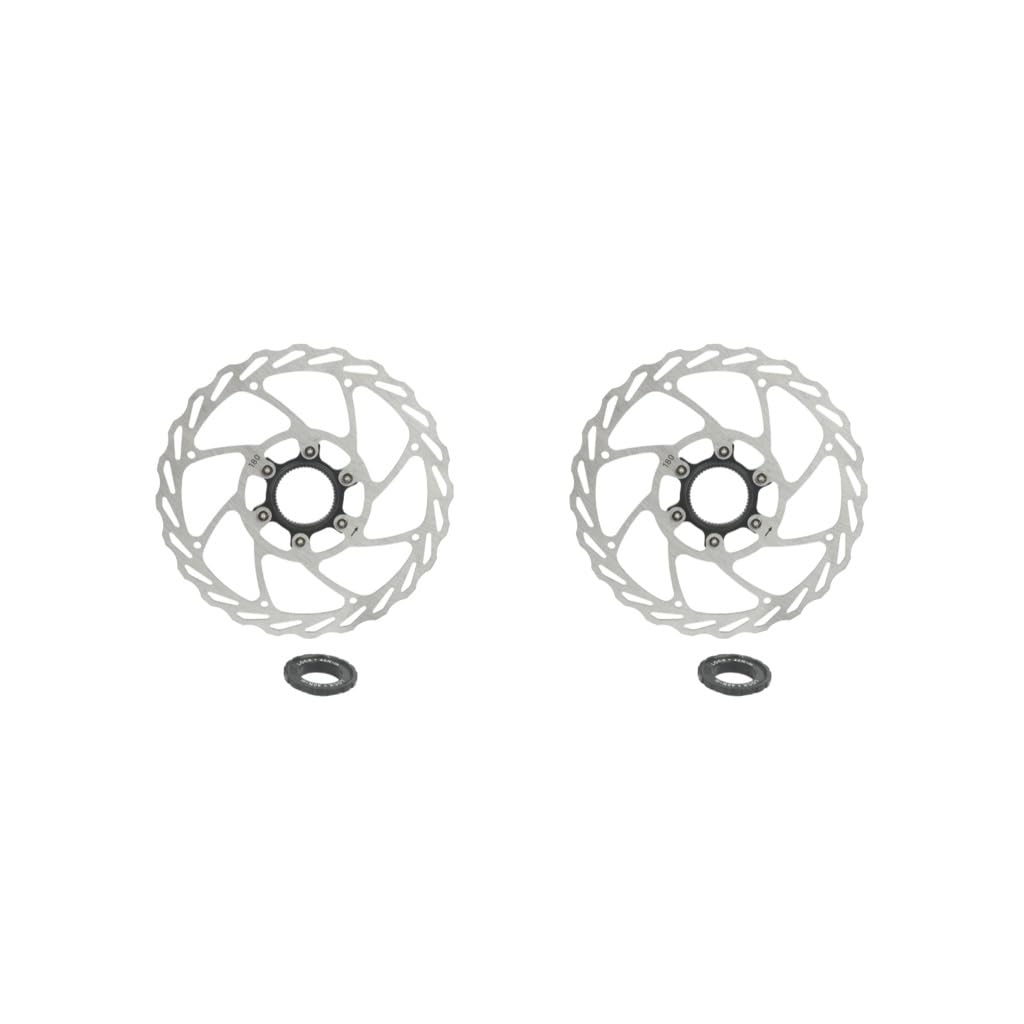 2er-Set Mountainbikes aus Edelstahl, Zentralverriegelung, Scheibenbremse, Rotor, Ersatz, korrosionsbeständig, Wärmeableitung, Rotoren, 180 mm von Mealoodiousmusea