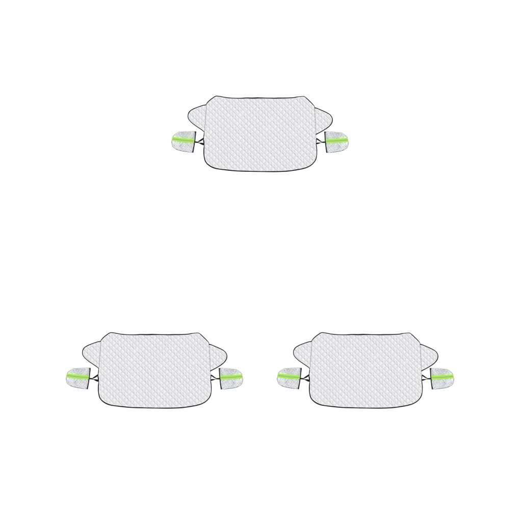 3 Set Auto Windschutzscheibe Schneeabdeckung Universal Kratzfeste Isolierung Auto Frontscheibe Abdeckung Windschutzscheibe Schnee Abdeckung Wasserdicht wie abgebildet von Mealoodiousmusea