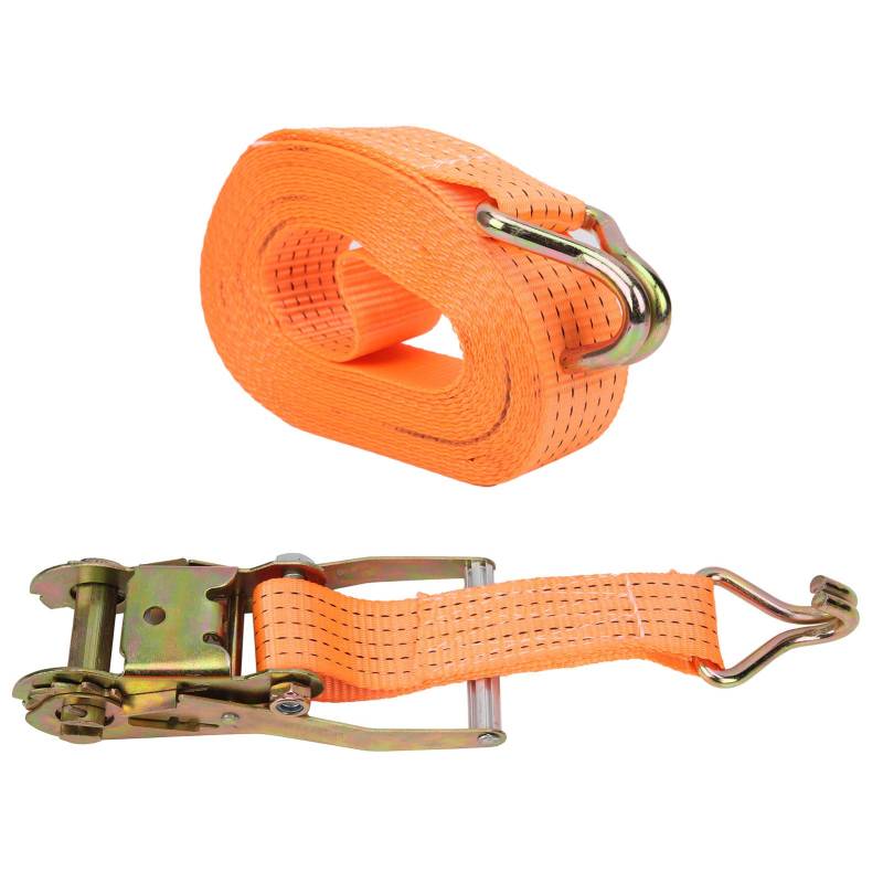 MechKit Ratschenspanngurt Ratsche Spanngurt Ratsche Spanngurt Cargo Strap 5.1 cm x 10 m Polyester mit legiertem Stahl Handwerkzeuge Fester Gurtspanner Schwerlastverschluss zur Ladungssicherung von MechKit