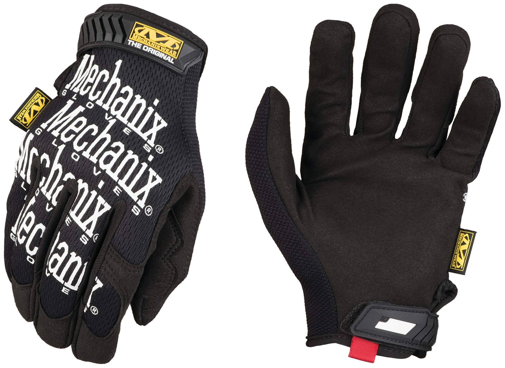 Mechanix Wear: Original Arbeitshandschuh mit sicherer Passform, Kunstleder-Performance-Handschuhe für den Mehrzweckeinsatz, langlebige, Touchscreen-fähige Sicherheitshandschuhe (Schwarz, Medium) von Mechanix Wear