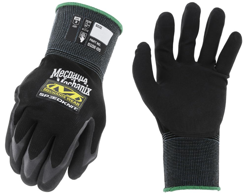 Mechanix Wear Hi-Viz SpeedKnit™ Handschuhe (Large/XLarge, Schwarz) von Mechanix Wear