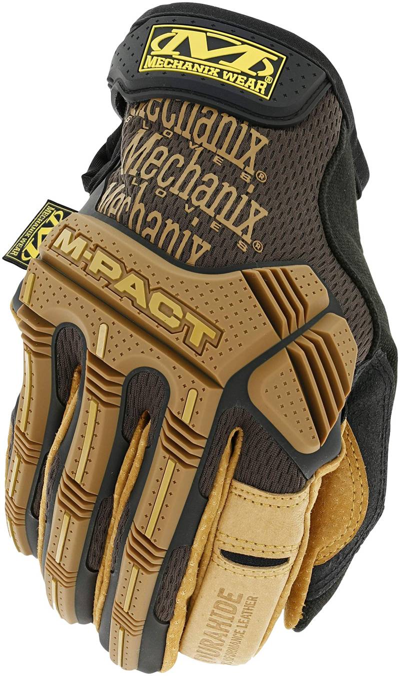 Mechanix Wear M-Pact® Leather Handschuhe (Small, Braun/Schwarz) von Mechanix Wear