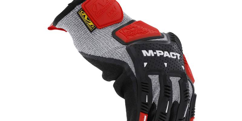 Mechanix Herren Mechanix Wear M-pact® Knit Cr5a5 rękawiczki (L, szare/czarne) Schnittfeste ArbeitHandschuhe, Grau/Schwarz, L EU von Mechanix Wear