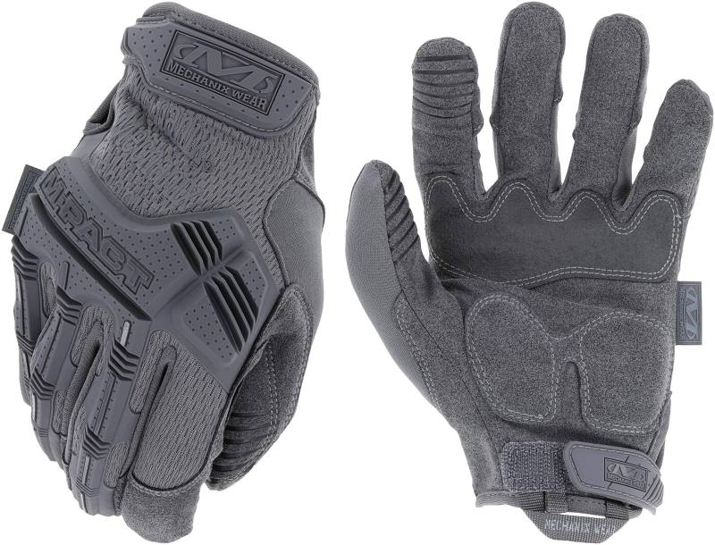 Mechanix Wear Mechanix Herren M-pact® Wolf Grey rukavice (velké, šedé) Einsatzhandschuhe mit Stoßschutz, Grau, L EU von Mechanix Wear