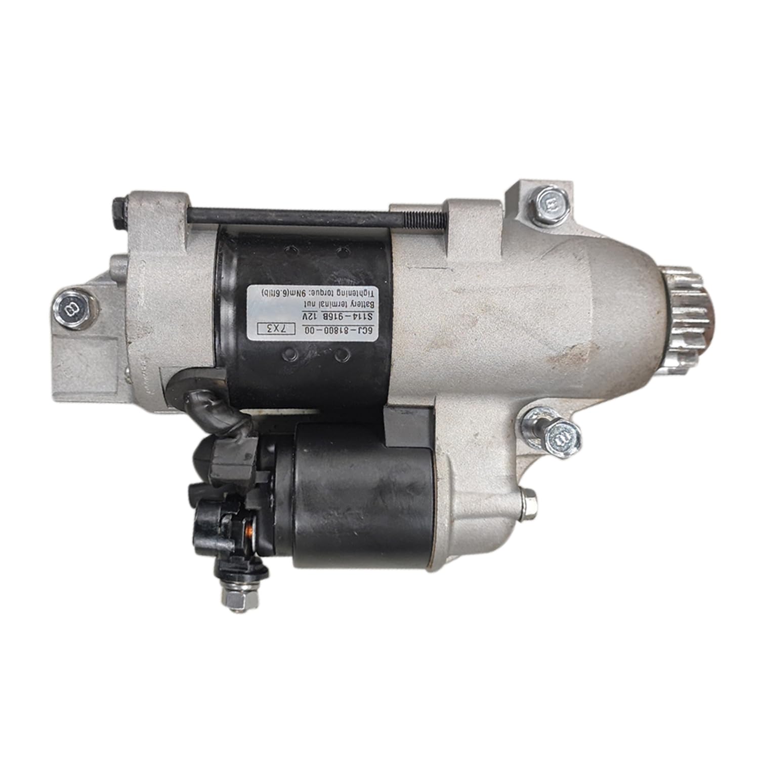 Meckparts 12 V Motor-Startermotor 68F-81800-00 6CJ-81800-01 6C5-81800-00 6CJ-81800-00 kompatibel mit Yamaha 50HP 60HP 70HP F50 F60 F70 F50LA 50HP F50TLR 50HP Kompatibel mit Mercury S.. 114836A von Meckparts