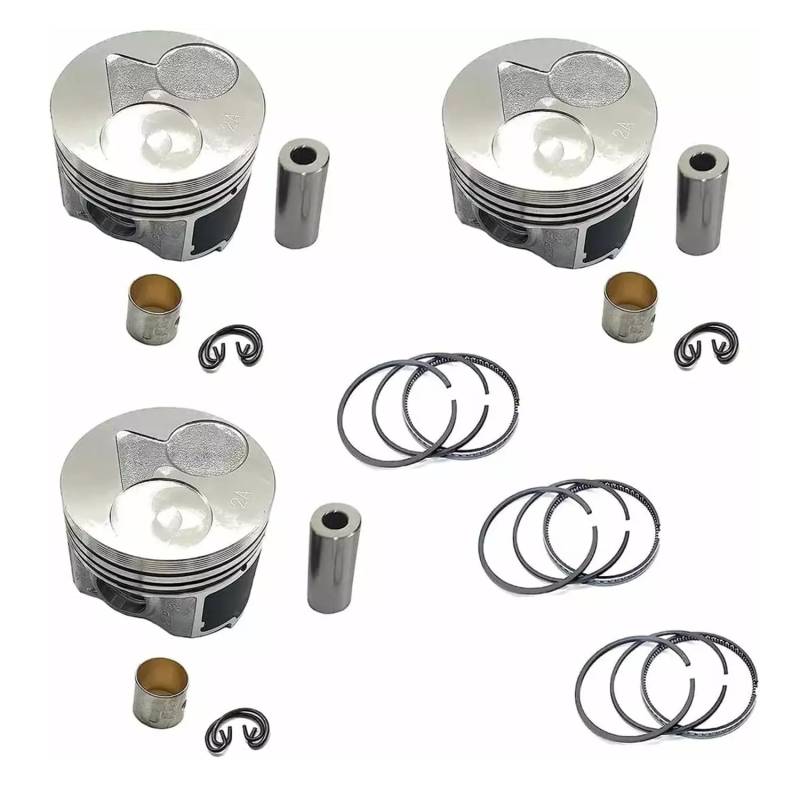 Meckparts Überholung Rebuild Kit Kompatibel mit Kubota Traktoren GB18 GB170 GB175 GB180 JB16 JB17X JB18 JB19X B21 B2100 B2230 B2320 B7500 B7510 B2601HSD B2601HSD X26600 BX2670 Motor D1005 von Meckparts