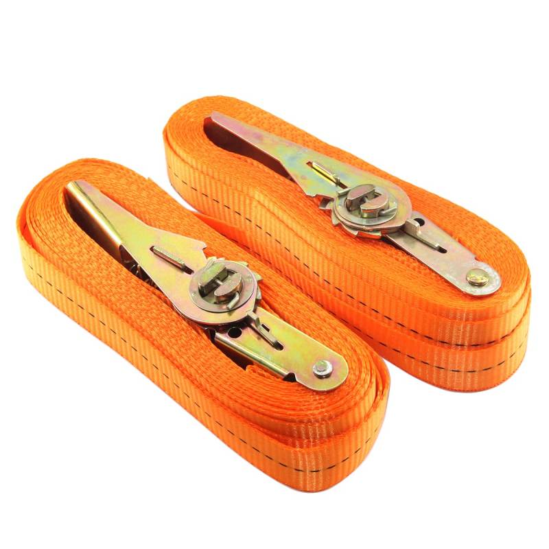 2pcs Ratsche Bindung unten Gurt Einziehbare Heavy Duty Ratsche Cargo Zurring Straps 7M Lange 25MM Breite 800kg Laden Einstellbare Spanngurte für Tragetasche Gepäck Bulky Objekte von Medifier