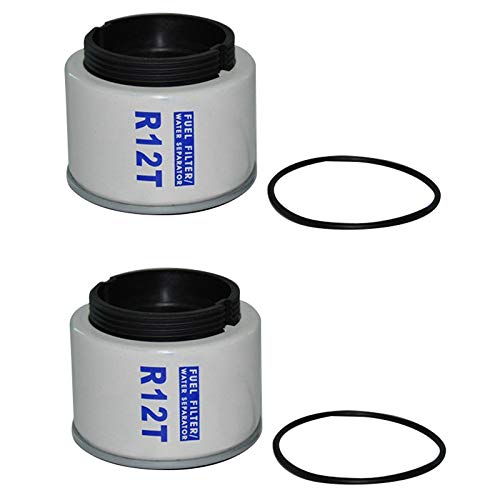 Meetpon 2 StüCk für R12 R12S R12T Racor 140R 120At S3240 Npt Zg1 / 4-19 SFC-8801-10 Kraftstoff Wasser Abscheider Filter von Meetpon