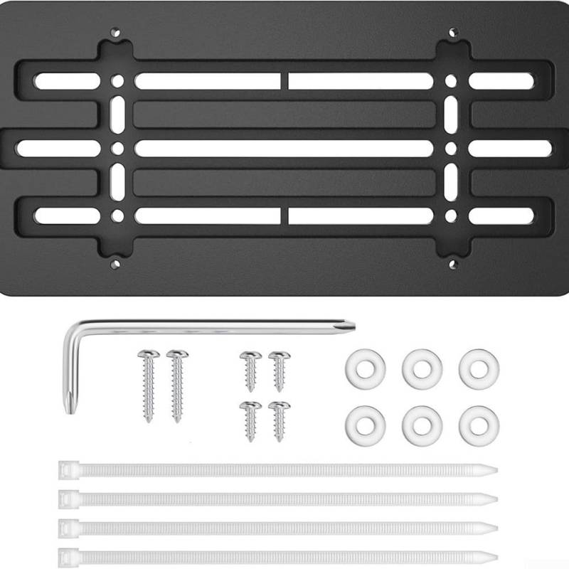 Kennzeichen-Montageset für Frontstoßstange mit innovativem verstellbarem Design für sicheren Halt von MeevrgR