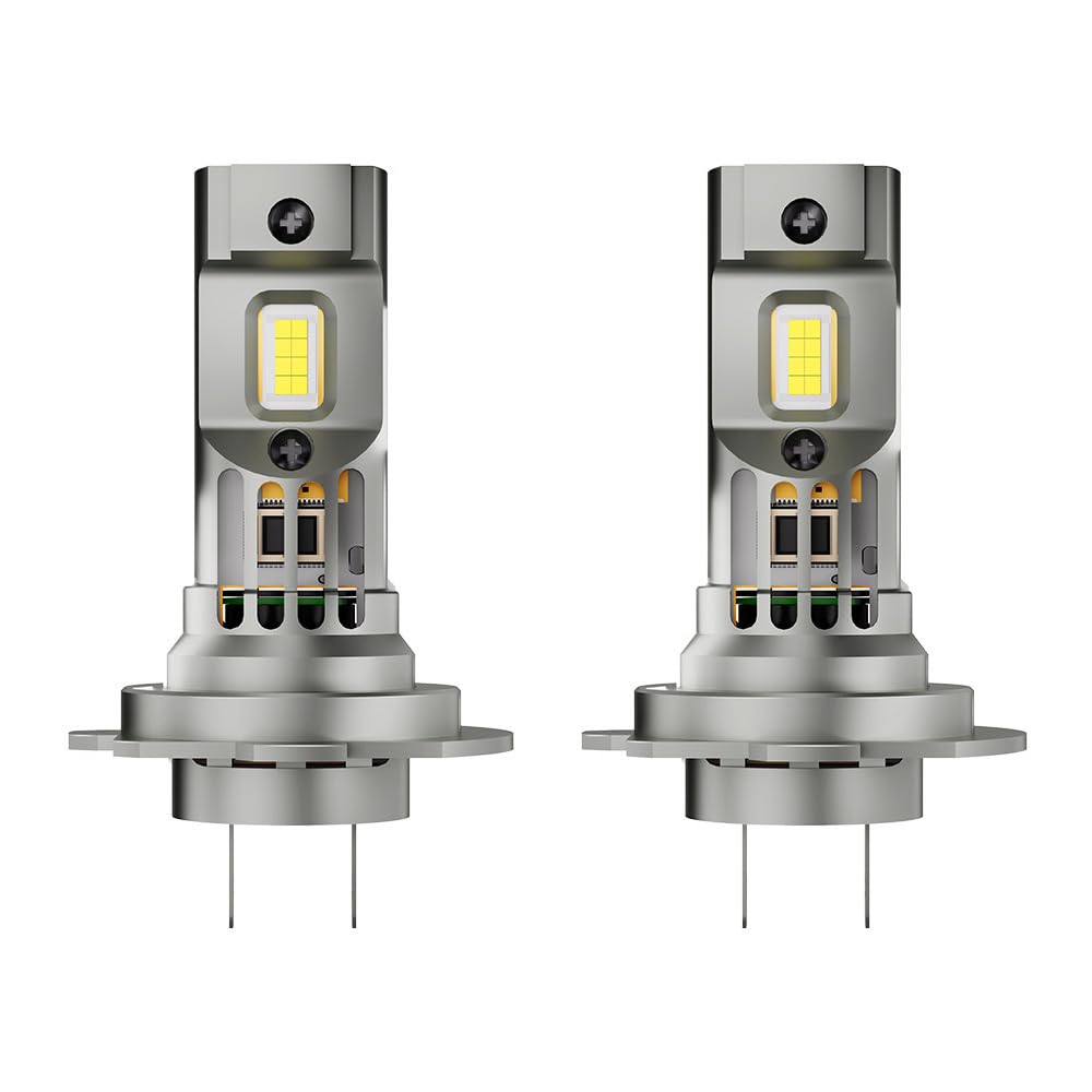 Mefluctuate Halogen Auto Lampen H7, 55W 300% Helligkeit als Halogenlampen11000LM 6000K Kaltes Weiß,1:1 Mini-Größe, 2 Stück von Mefluctuate