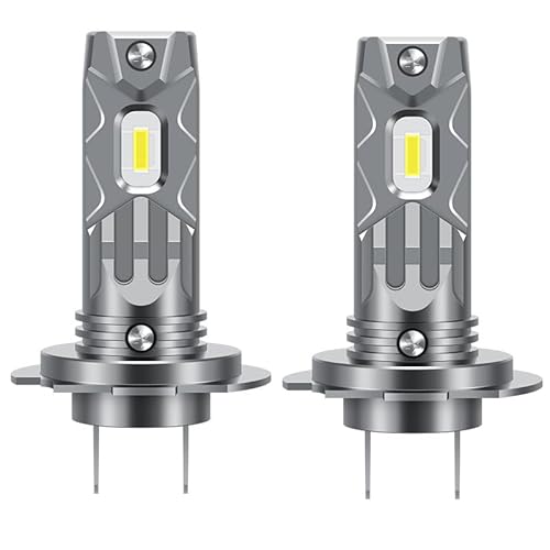 Mefluctuate Halogen Auto Lampen H7, 55W 300% Helligkeit als Halogenlampen11000LM 6000K Kaltes Weiß,1:1 Mini-Größe, 2 Stück von Mefluctuate