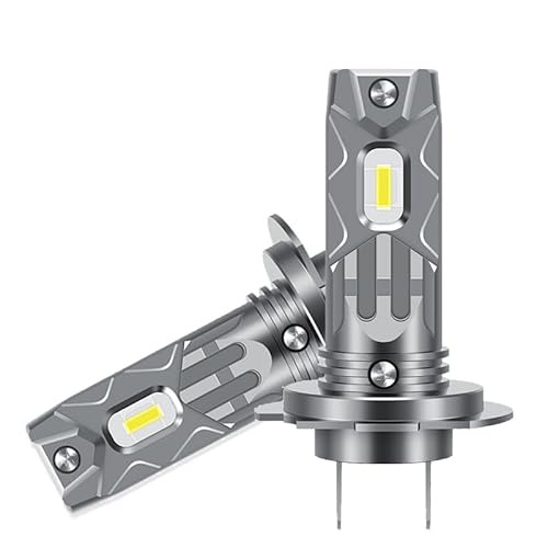 Mefluctuate Halogen Auto Lampen H7, 55W 300% Helligkeit als Halogenlampen11000LM 6000K Kaltes Weiß,1:1 Mini-Größe, 2 Stück von Mefluctuate