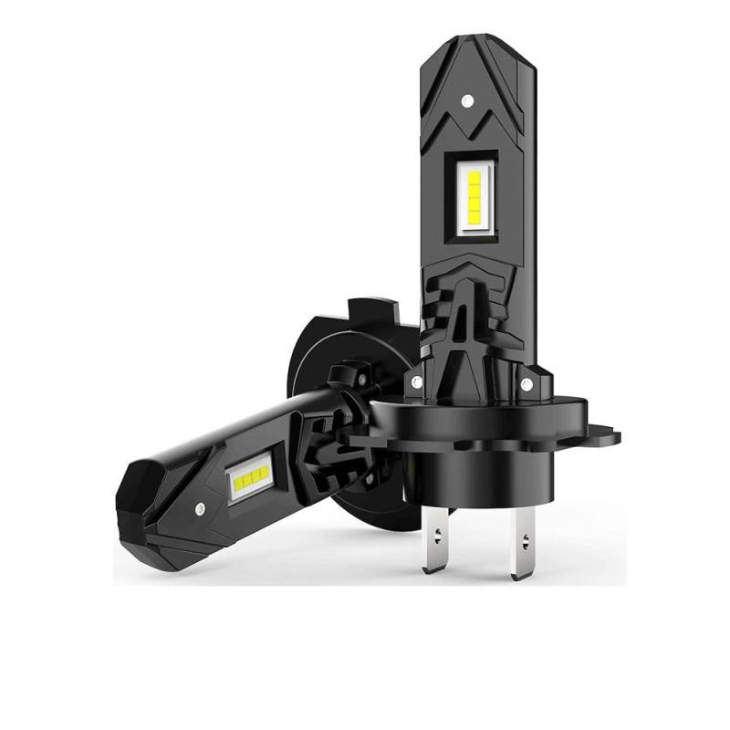 Mefluctuate Halogen Auto Lampen H7, 55W 300% Helligkeit als Halogenlampen11000LM 6000K Kaltes Weiß,1:1 Mini-Größe, 2 Stück von Mefluctuate