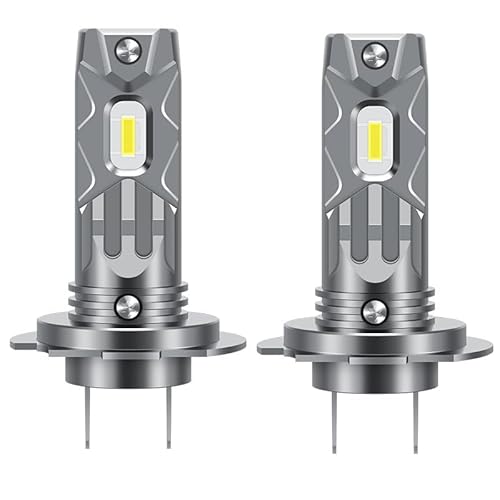 Mefluctuate Halogen Auto Lampen H7, 55W 400% Helligkeit als Halogenlampen11000LM 6000K Kaltes Weiß,1:1 Mini-Größe, 2 Stück von Mefluctuate