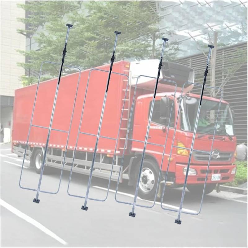 MegLob 4 -Pack -Ratschen -Ladbar, LKW -Bettlager -Organisator, Hochleistungsstahl -LKW -Bettteiler, LKW -Ladungsbar -Stop -Schieben Sie Pickup -LKW -Bett, LKW -Lastbar, LKW -Bettzubehör,200cm von MegLob