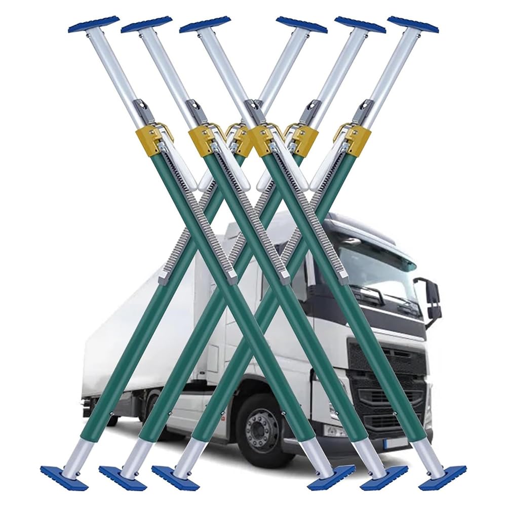 MegLob 6-Pack-Frachtbar, Hochleistungsstahl-Ladungsstabilisatorstange, Professionelle LKW-Bettlager-Organisator, Verriegelungsfeder-Ratschen, Hochleistungs-LKW-Aufbewahrungslösung,183cm to 221cm von MegLob