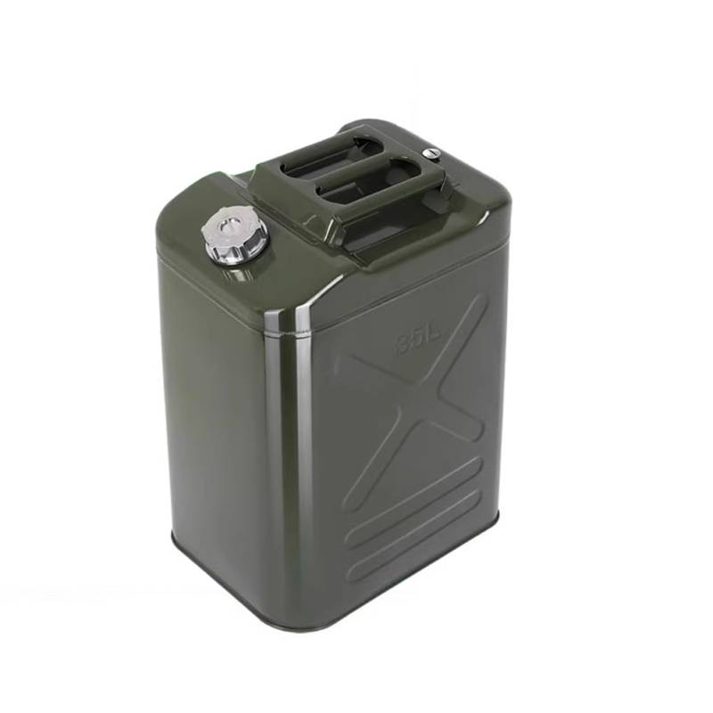 MegLob Eisenöl -Trommel, Tragbarer Ölvorratsbehälter, Outdoor -Kraftstofftank -Benzin -Tank, Camping -Notwassertank, Metallöllagerkapsel, Fahrzeugdieseltank Für Automobile,35l von MegLob