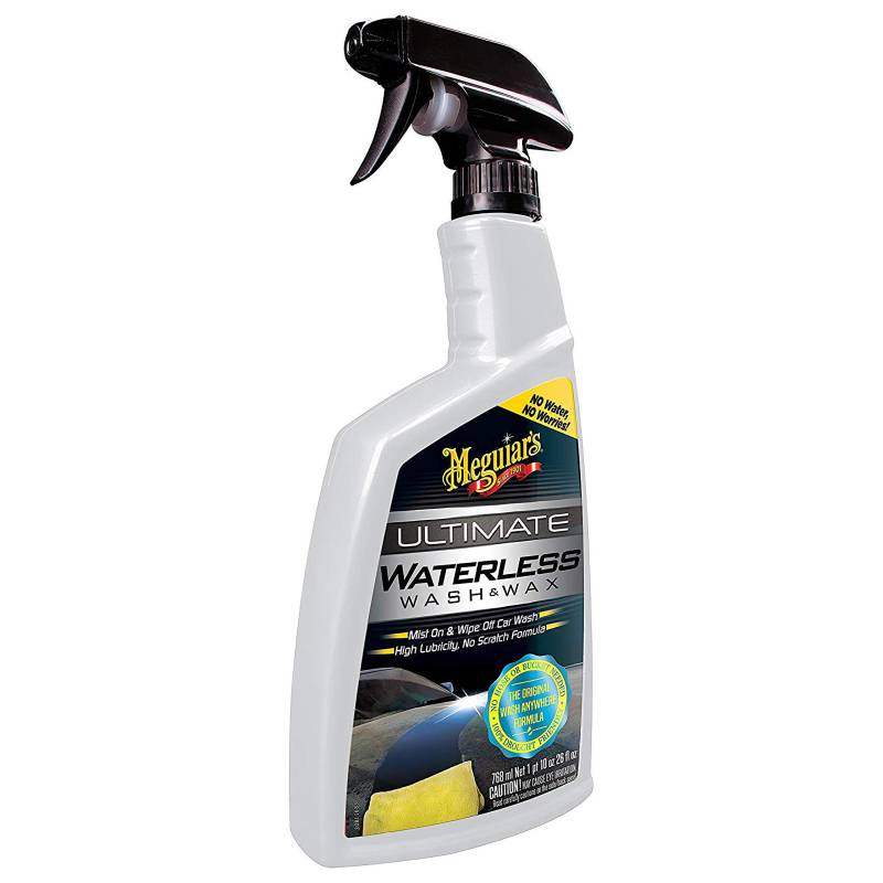 Meguiar's G3626EU Ultimate Wash & Wax Anywhere Trockenwäsche & Autowachs - Autoreinigung - Autowaschen ohne Wasser - Sprühwachs - 768ml von Meguiar's