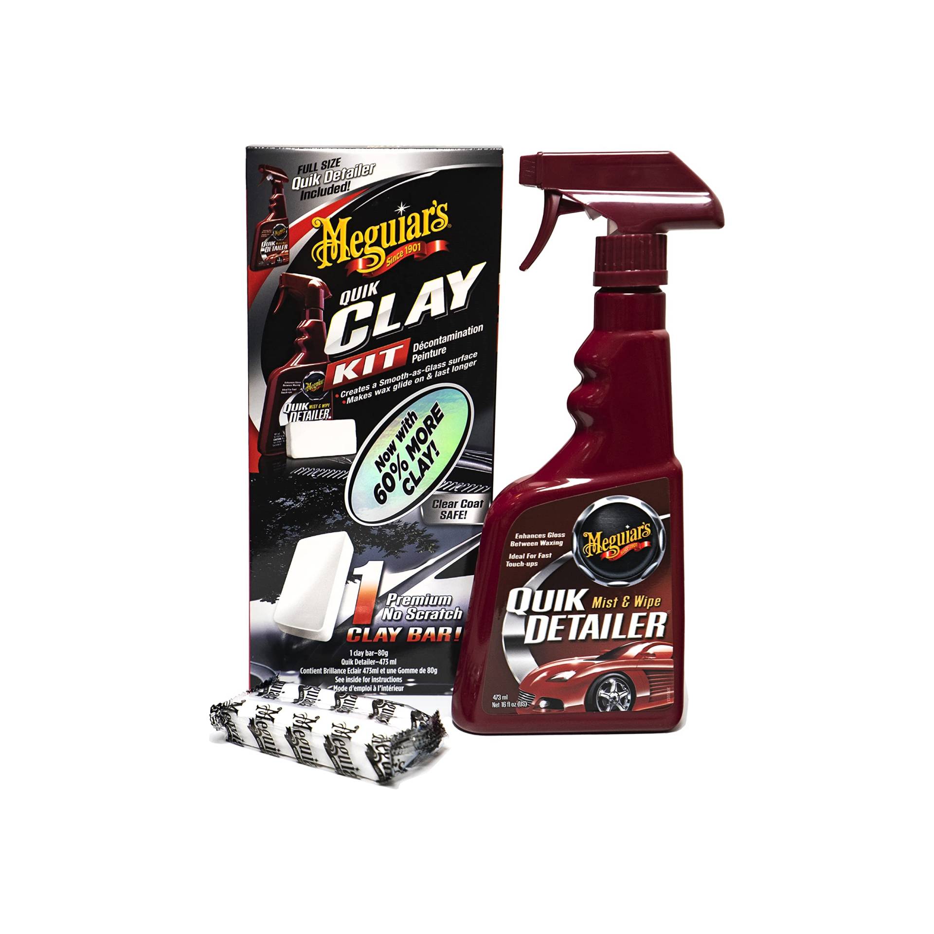 Meguiar's G1116EU Quik Clay Detailing System Set Reinigungsknete von Meguiar's