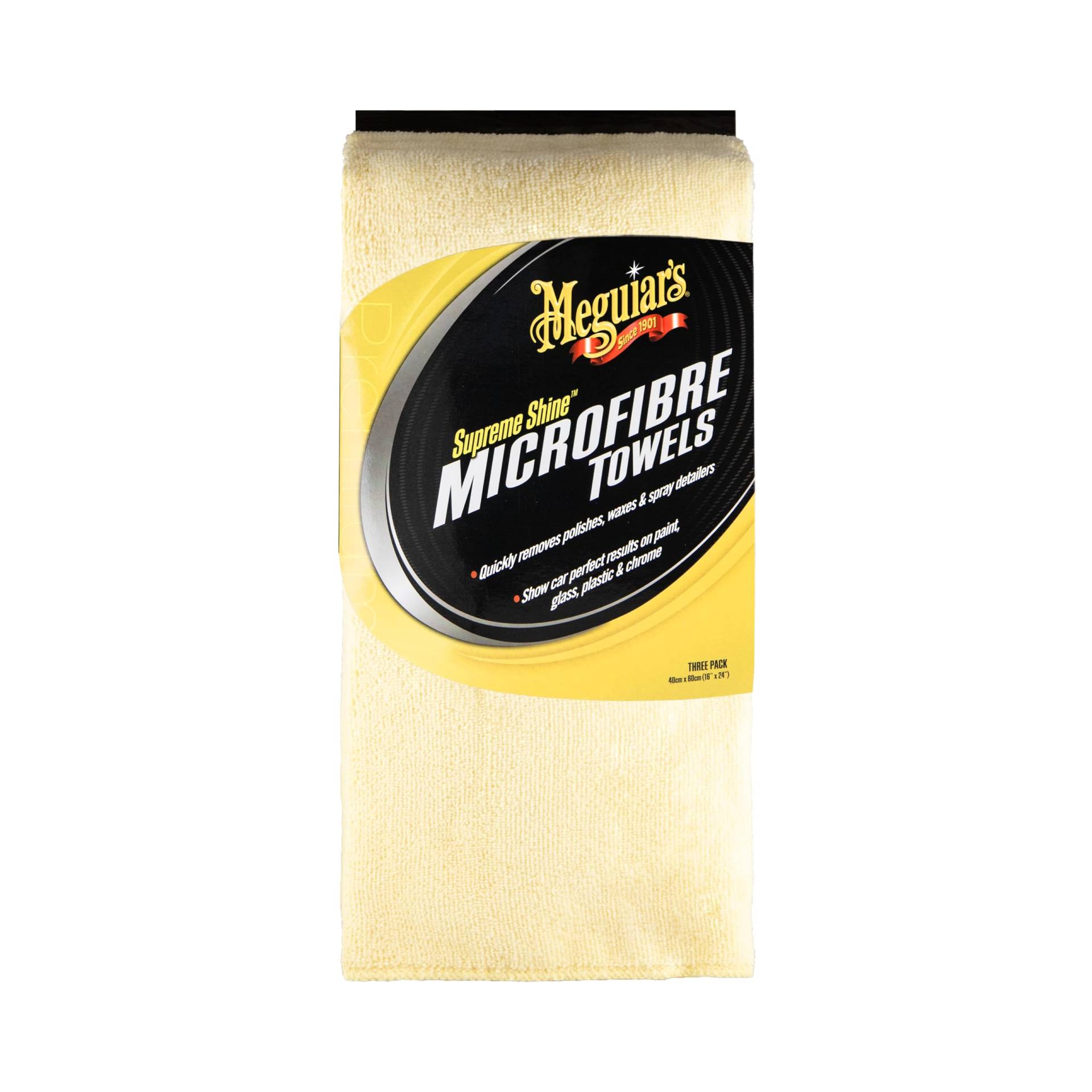 Meguiar's X2020EU Supreme Shine Microfiber Mikrofasertuch 3er-Pack von Meguiar's