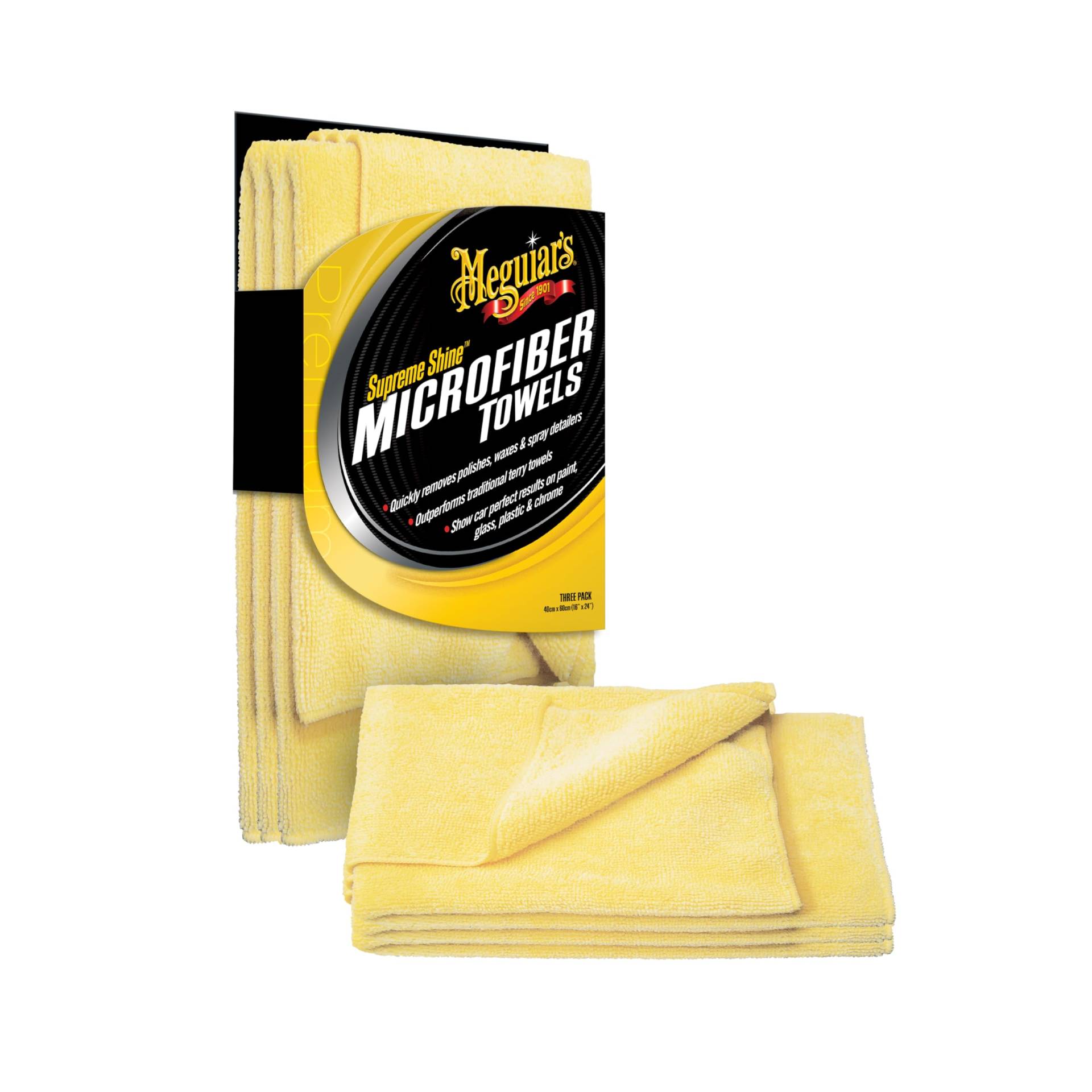 Meguiar's X2020EU Supreme Shine Microfiber Mikrofasertuch 3er-Pack von Meguiar's