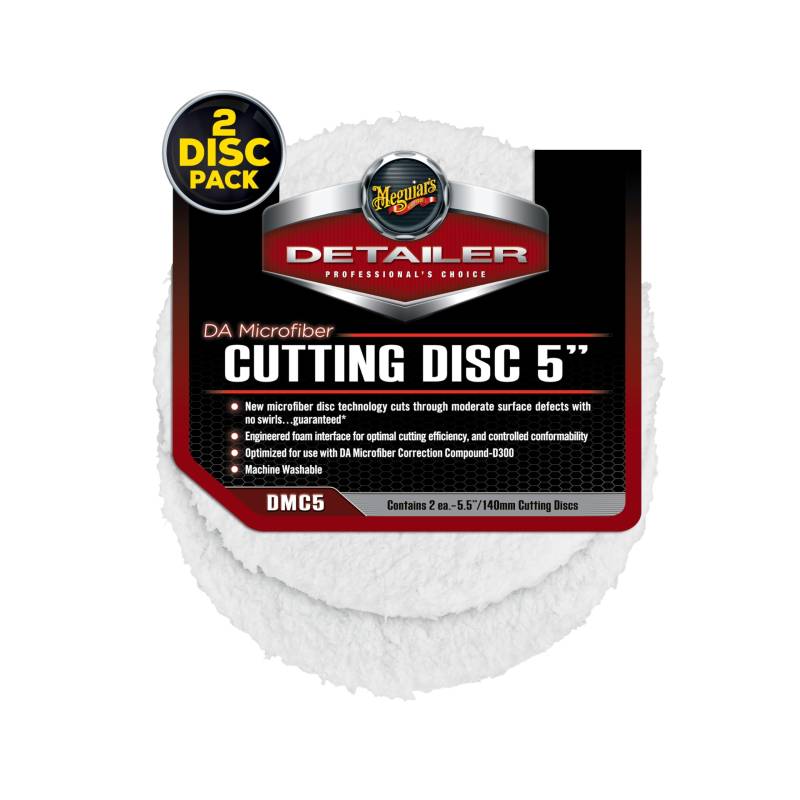 Meguiar's DMC5 DA Microfiber Cutting Disc 5" 140mm Mikrofaseraufsatz (2er Pack) von Meguiar's