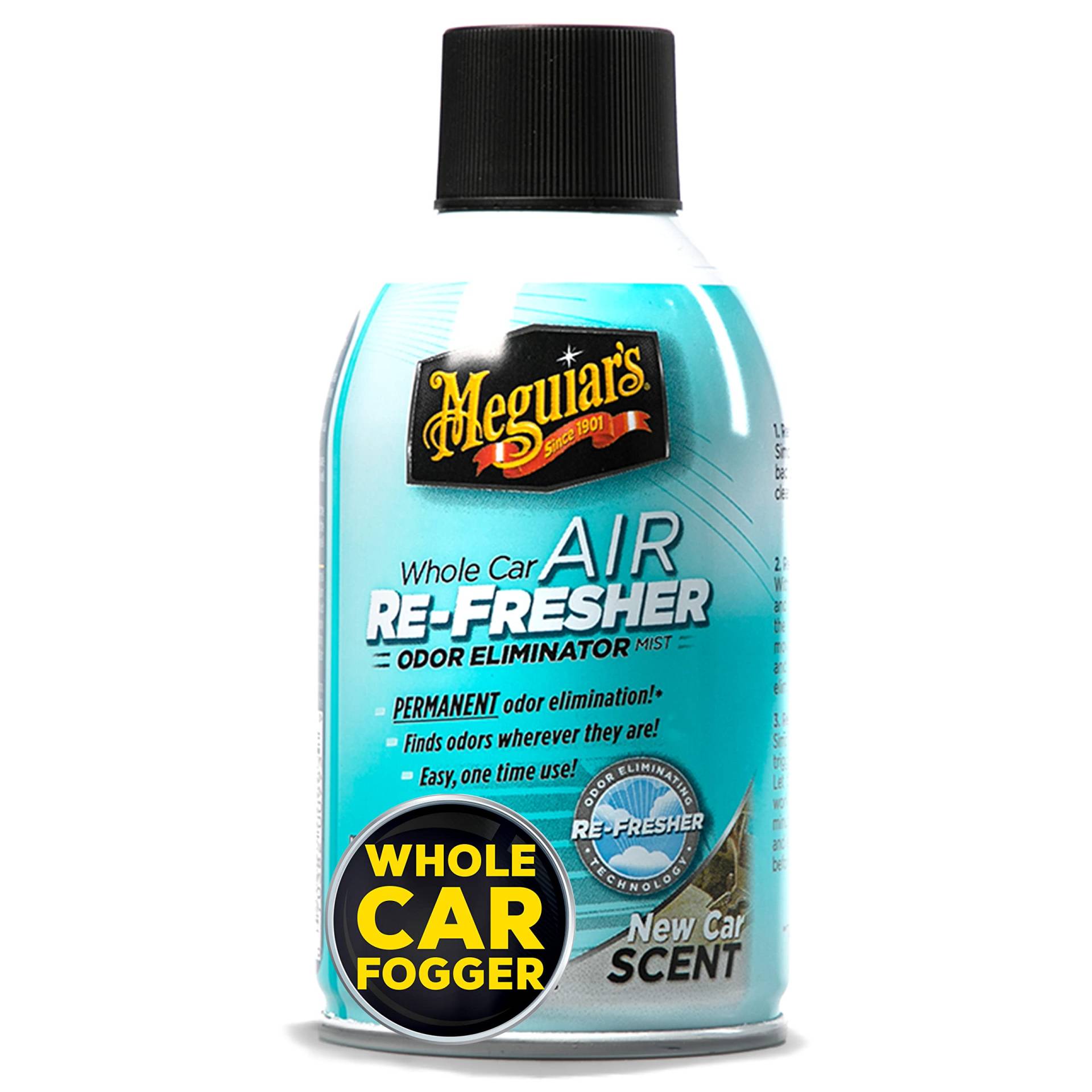 Meguiar's Lufterfrischer - Neuwagenduft - Entfernt dauerhaft unangenehme Gerüche wie Rauch, Tiergeruch etc - G16402EU Air Re-Fresher New Car- 59ml von Meguiar's