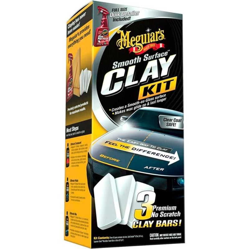 Meguiar's G191700EU Smooth Surface Clay Kit, Reinigungsknete im Set von Meguiar's