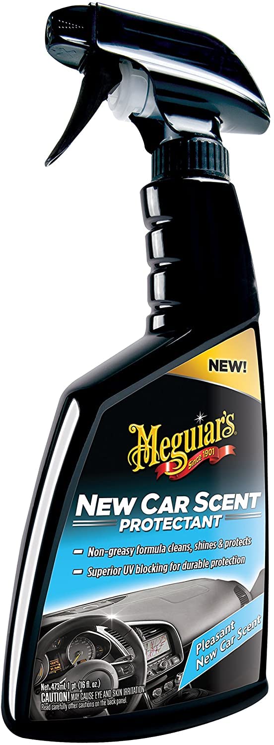 Meguiar's Innenraumreiniger Auto - Neuwagenduft - Schutz & Glanz - Kunststoff-, Vinyl & Gummioberflächen - G4216EU, 473ml von Meguiar's