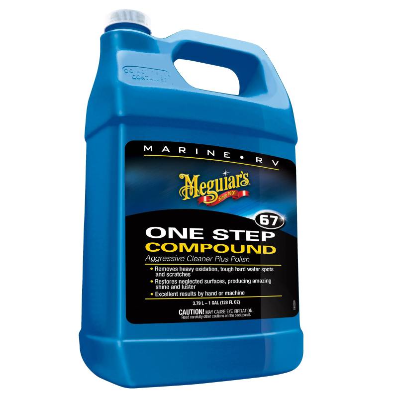 Meguiar's M6701 One Step Compound – 3,8 l, Blau, 400 ml (1 Stück) von Meguiar's