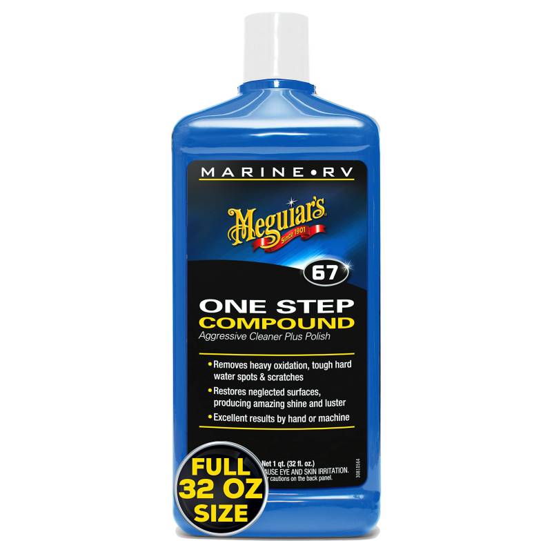 Meguiar's M6732 Marine RV One Step Compound Aggressive Cleaner PLUS Polish Politur, 945ml von Meguiar's