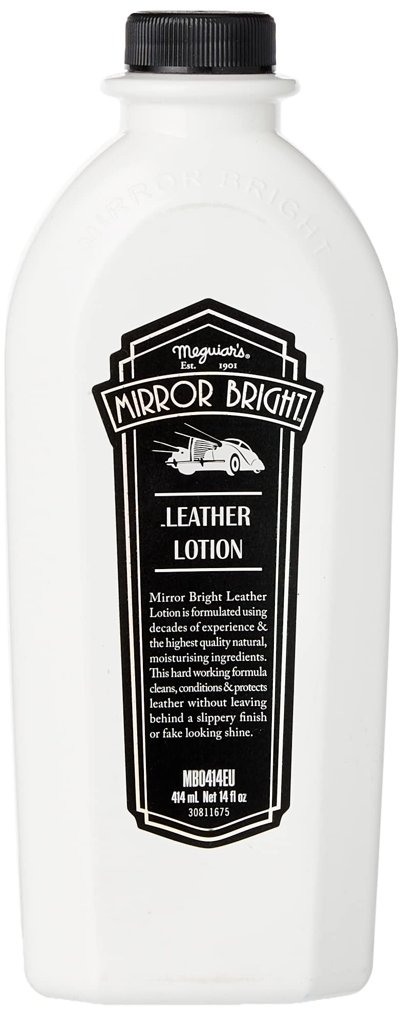 Meguiar's MB0414EU Mirror Bright Leather Lotion Lederpflege, 414ml von Meguiar's