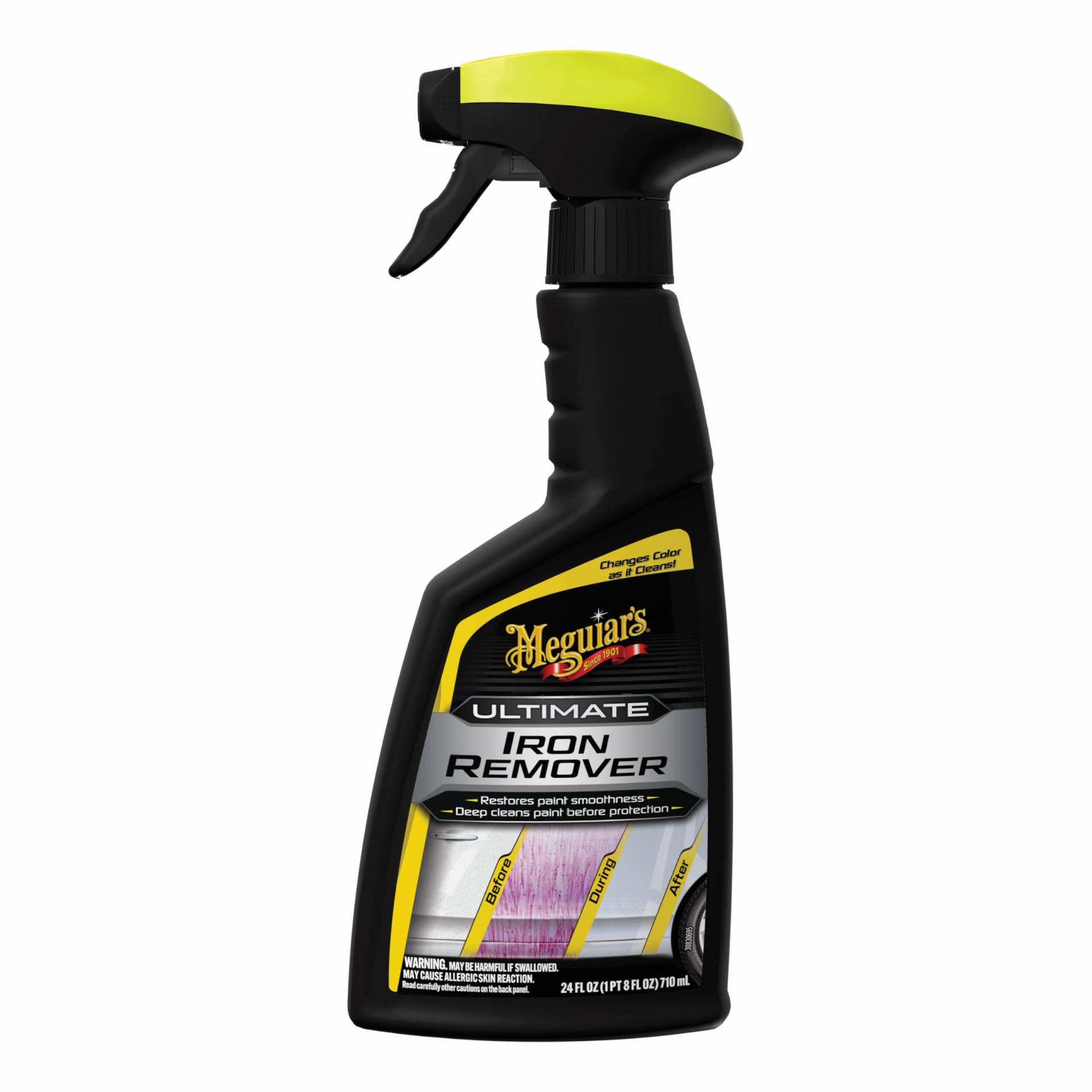 Meguiar’s G250524EU Ultimate Iron Remover - Eisenentferner - Entfernt eingebettete Eisenpartikel und Industrieablagerungen von Lack, Glas und Chrom - maximiert Glanz und Klarheit - pH-neutral - 710ml von Meguiar's