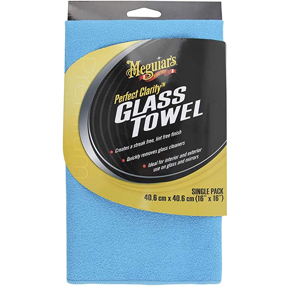 Meguiar's X190301EU Perfect Clarity Glass Towel - Glasreinigungstuch, blau von Meguiar's