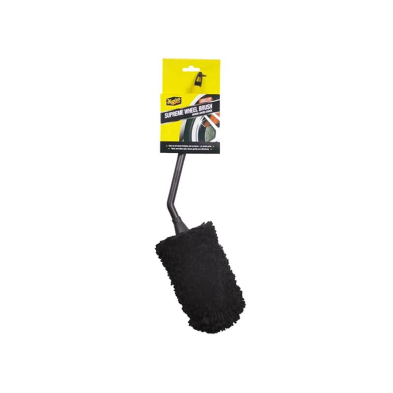 Meguiar's X190700EU Supreme Microfibre Angled Wheel Cleaning Brush, Medium, abgewinkelte Mikrofaser-Felgenbürste von Meguiar's