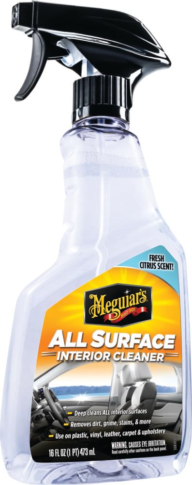 Meguiar's All-Surface Innenreiniger - Reinigt schnell und sicher alle Innenflächen und hinterlässt einen angenehmen Duft - Premium-Autoinnenreiniger - G240616EU - 473 ml von Meguiar's