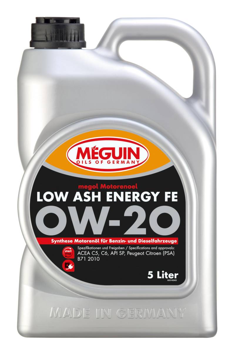 megol Motorenöl Low Ash Energy FE SAE 0W-20 | 5L | Motoröle | Art.-Nr.: 33145 von Meguin