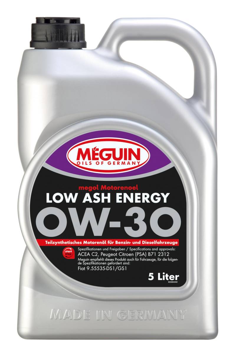 megol Motorenöl Low Ash Energy SAE 0W-30 | 5L | Motoröle | Art.-Nr.: 33064 von Meguin