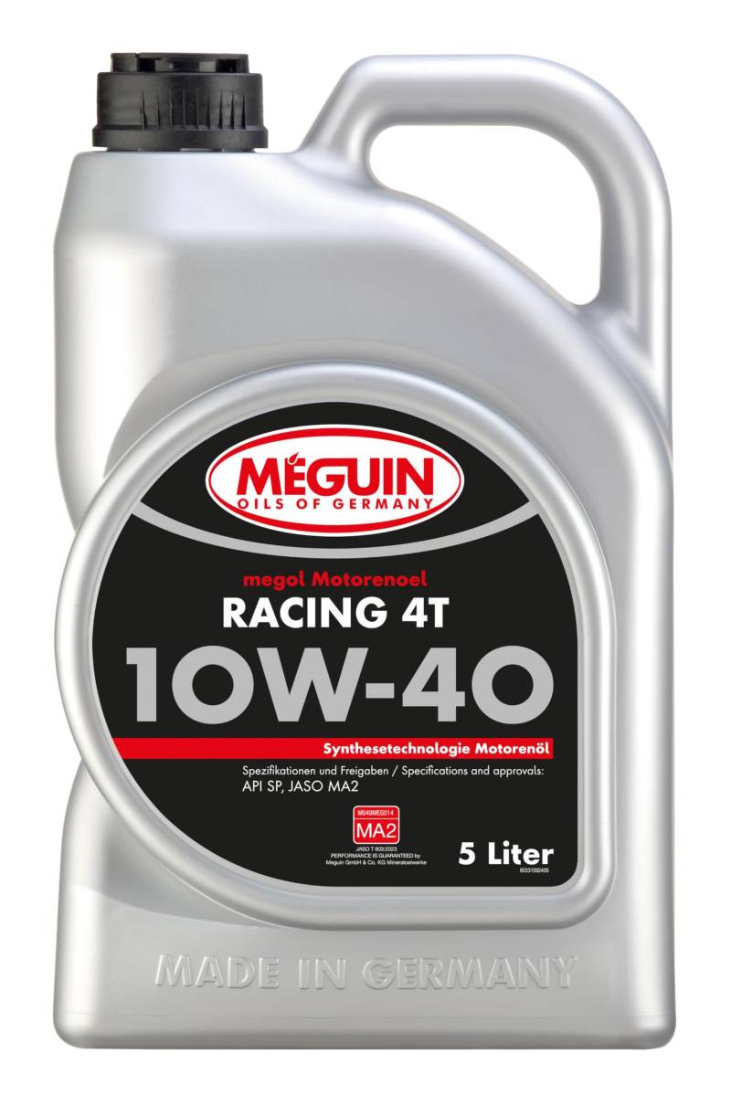 megol Motorenöl Racing 4T SAE 10W-40 | 5L | Motoröle | Art.-Nr.: 33159 von Meguin