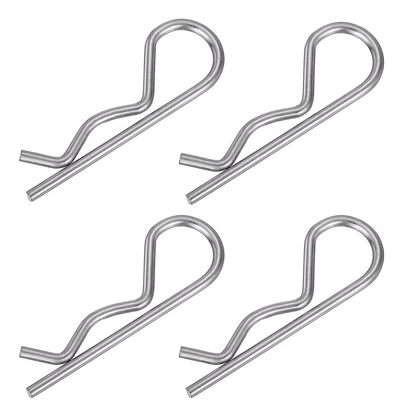 Meiliyizu 10 Stück Ohrförmige Federspinte aus Stahl, Haarnadel-Clips, Marine-Hardware-Verschluss für effektive Kupplungen, Stift-Verriegelungslösung von Meiliyizu