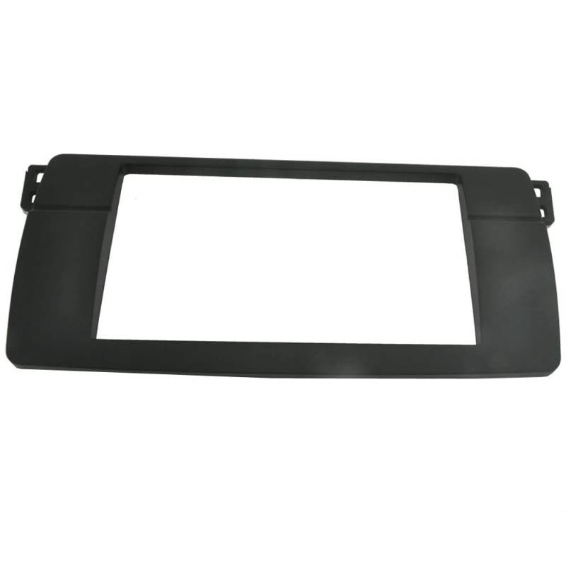 Doppel 2 DIN Blende für BMW 3er E46 1998-2005 Radio DVD Stereo Panel Armaturenbrett Mount Trim Kit Surround Frame Plate von Meimeier