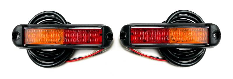 MelTruck® 2x 3 Funktions LED Rückleuchte 12V 24V E9 für LKW PKW Anhänger Trailer Wohnwagen Quads von MelTruck