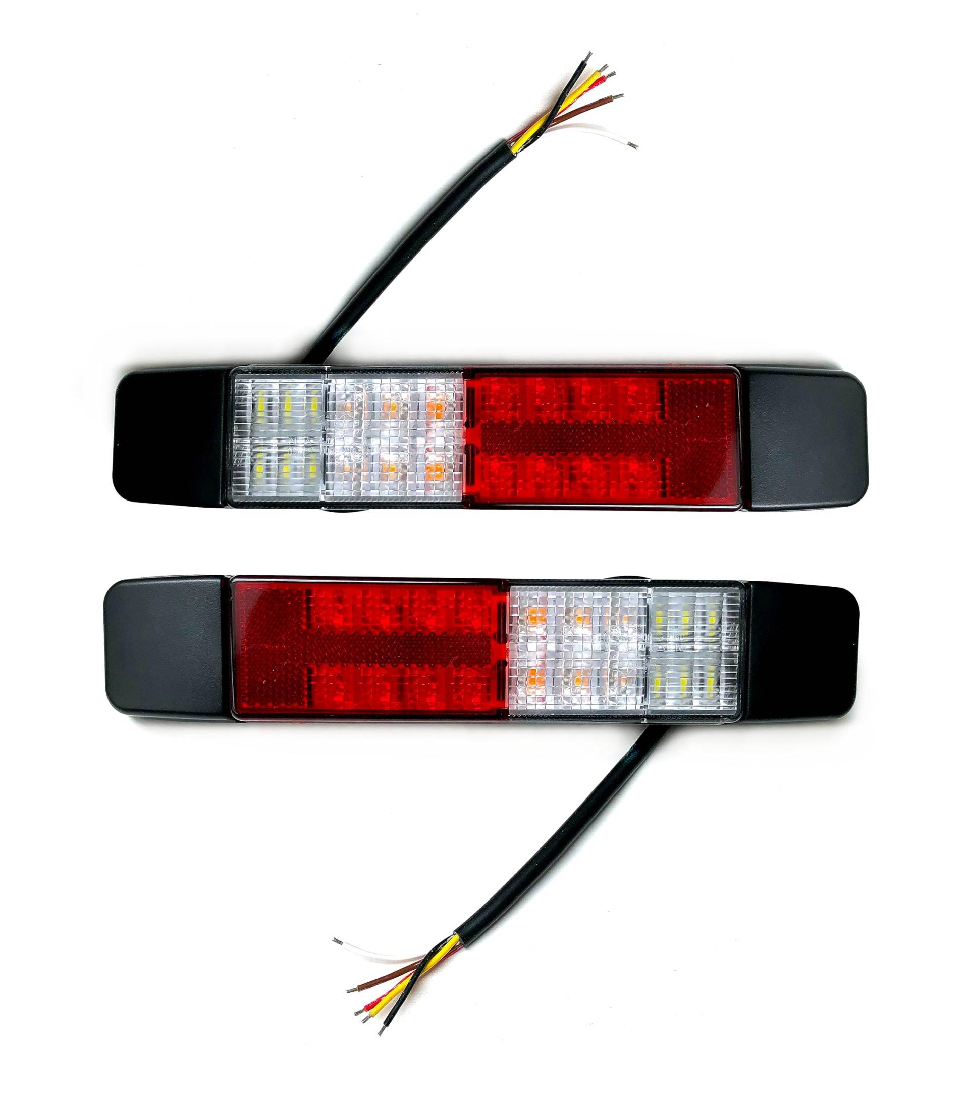 MelTruck® 2x 5 Funktions LED Rückleuchte 12V 24V E9 für LKW Anhänger Trailer Wohnwagen von MelTruck