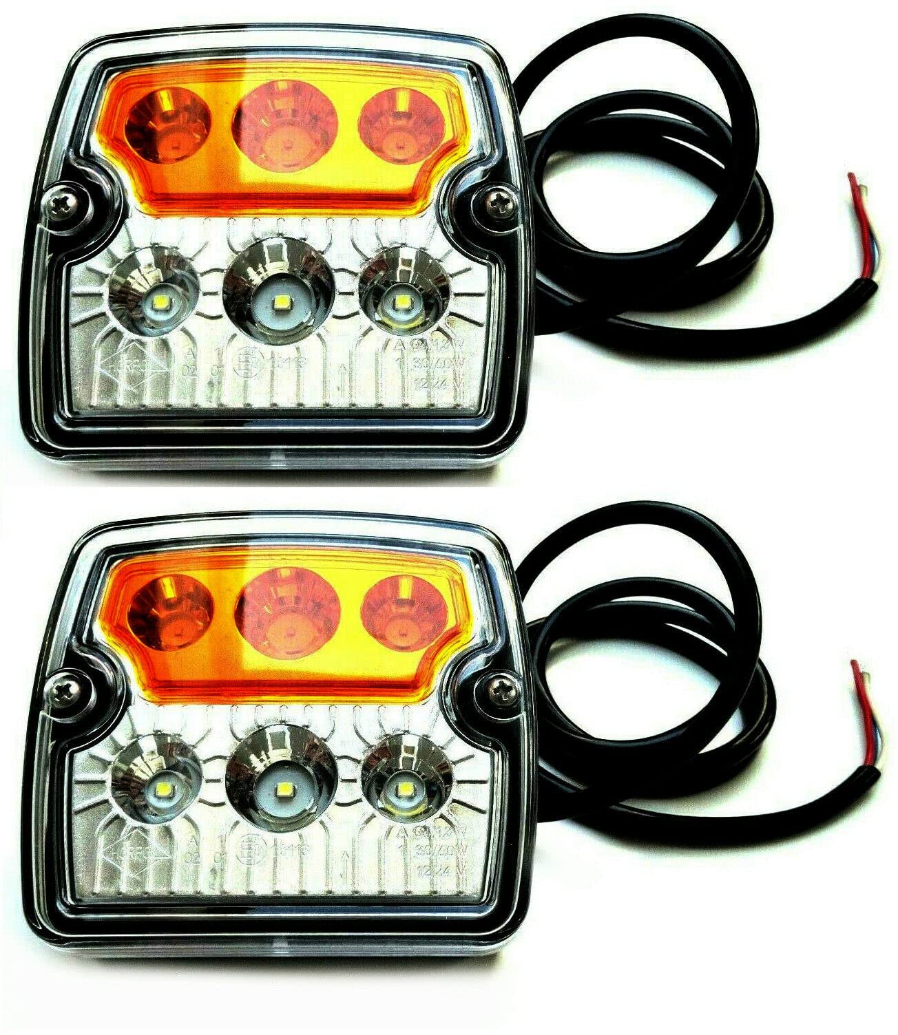 MelTruck 2x LED Blink-Positionsleuchte Standlicht Blinker 12V 24V LKW Anhänger Traktor von MelTruck