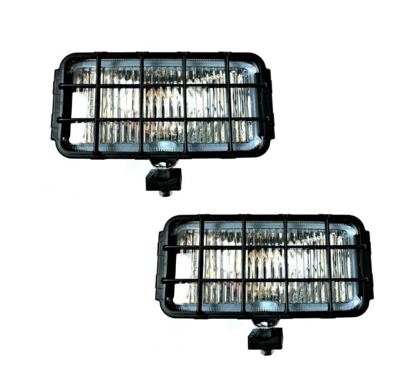 MelTruck® 2x Weiß Nebelscheinwerfer H3 Halogen 12/24V 195x95x82 Zusatzscheinwerfer IP54 E8 von MelTruck